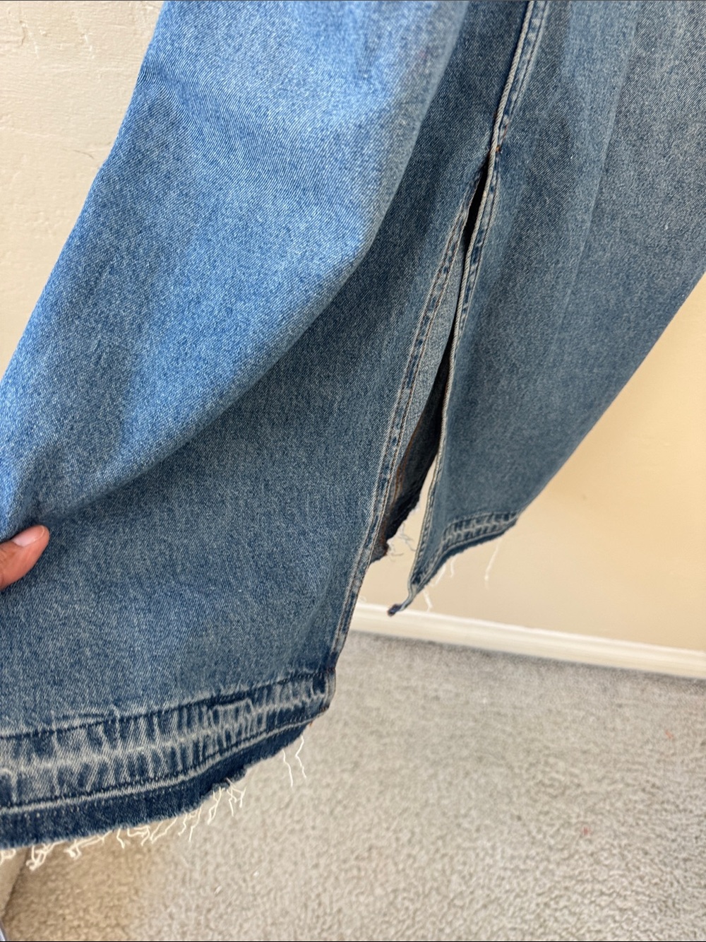 Anthropologie Light Blue Denim Overall Dress - Picture 10 of 11
